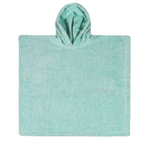 Poncho - mint - katoen badstof - 55 x 55 cm - te personaliseren