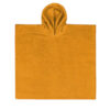 Poncho - okergeel - katoen badstof - 55 x 55 cm - te personaliseren
