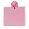 Poncho - roze - katoen badstof - 55 x 55 cm - te personaliseren